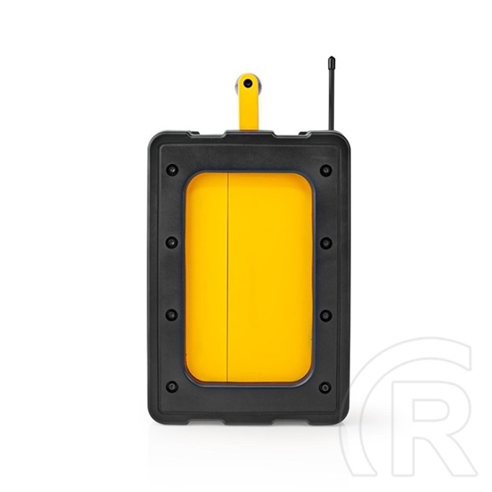Nedis RDFM3100 munka rádió (v4.2, 15w, ipx5 vízálló, 20 FM állomás, 3,5 mm audióbemenet, sárga)