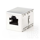 Nedis RJ45 UTP toldó (Cat5e/Cat6, 2x RJ45, árnyékolt, fém, lapos 0,3 mm)