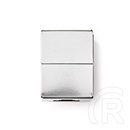 Nedis RJ45 UTP toldó (Cat5e/Cat6, 2x RJ45, árnyékolt, fém, lapos 0,3 mm)