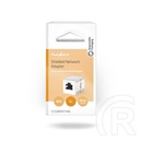 Nedis RJ45 UTP toldó (Cat5e/Cat6, 2x RJ45, árnyékolt, fém, lapos 0,3 mm)