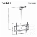 Nedis TVCM1350BK mennyezeti TV/monitor tartó konzol (42-65", dönthető, forgatható, VESA 100x100-600x400, 45kg, fekete)