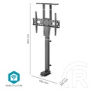 Nedis TVSM5840BK motoros TV/monitor állvány (37-80", állítható magasság 79-184 cm, Smart Wi-Fi, 60 kg, fekete)