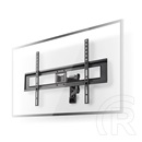 Nedis TVWM1550BK fali tartókonzol (37"-70", VESA 100x100-600x400, 35 kg, dönthető, forgatható, acél, fekete)