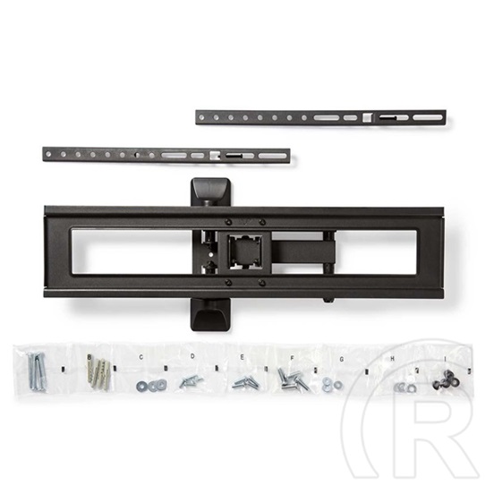 Nedis TVWM1550BK fali tartókonzol (37"-70", VESA 100x100-600x400, 35 kg, dönthető, forgatható, acél, fekete)