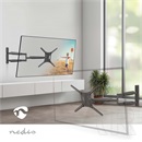 Nedis TVWM1790BK fali tartókonzol (13"-86", VESA 75x75–600x400, max. 60 kg, 3 forgáspont, fekete)