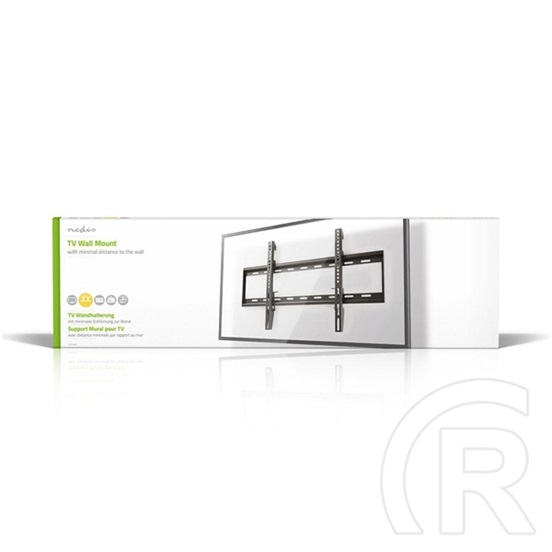 Nedis TVWM2050BK fali tartó (42"-70", fix, VESA 100x100/200x100/200x200/400x200/400x400/600x400, 60 kg, 29 mm, fekete)