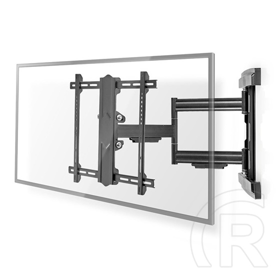 Nedis TVWM6550BK 37"-80" fali tartókonzol (max. 50 kg, forgatható/dönthető, 3 forgáspont, VESA 200x100-600x400, min. fal
