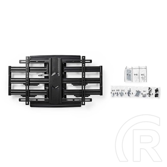 Nedis TVWM6551BK fali tartó (37"-80", VESA 200x100-600x400, 70 kg, forgatható/dönthető, 6 forgáspont, fekete)
