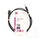Nedis USB-C - 3,5 mm jack kábel (USB-C dugó / 3,5 mm jack, 1 m, fekete)