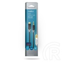 Nedis USB-C - 3,5 mm sztereó jack kábel (USB-C dugó / 3,5 mm jack dugó, aranyozott csatlakozók, 1 m, fekete)