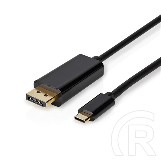 Nedis USB-C - DisplayPort kábel 2 m (USB-C dugó / DisplayPort dugó, USB 3.2 Gen 1, 4K@60Hz, fekete)