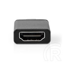 Nedis USB-C - HDMI átalakító adapter (USB 3.2 Gen 1, USB-C dugó / HDMI kimenet, 4K@60Hz, fekete, szürke)