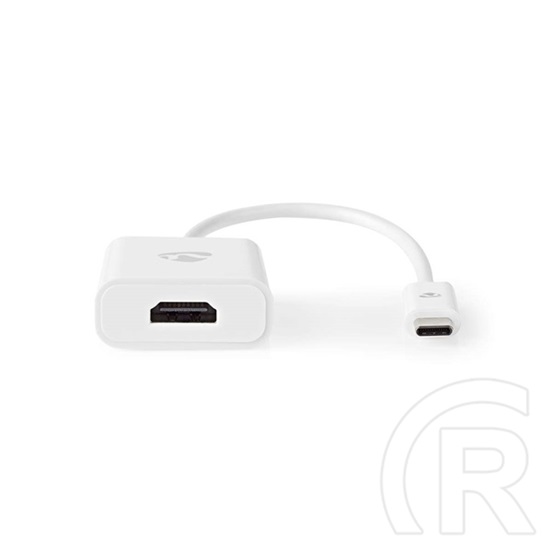 Nedis USB-C - HDMI átalakító kábel (C dugó / HDMI kimenet, USB 3.2 Gen 1, 4K@30Hz, 0,2 m, fehér)
