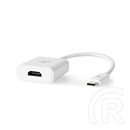 Nedis USB-C - HDMI átalakító kábel (C dugó / HDMI kimenet, USB 3.2 Gen 1, 4K@30Hz, 0,2 m, fehér)