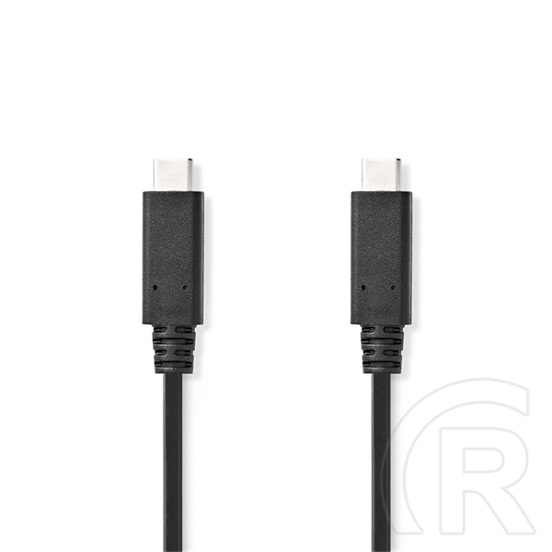 Nedis USB-C kábel (C dugó / C dugó, USB 3.2 Gen 2, 20 Gbps, 240W, 1 m, fekete)