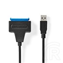 Nedis USB 3.2 Gen1 kábel 2,5" HDD-hez (USB-A dugó / SATA 22 tűs anya, 0,3 m, fekete, SATA I/II/III)