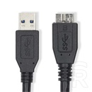Nedis USB 3.2 Gen1 micro-B kábel 2 m (USB-A férfi / micro-B dugó, 5 Gbps, fekete)