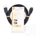 Nedis USB 3.2 Gen1 micro-B kábel 2 m (USB-A férfi / micro-B dugó, 5 Gbps, fekete)