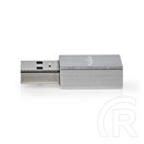 Nedis USB 3.2 Gen 1 USB-A adapter (USB-A dugó / USB-C aljzat, 5 Gbit/s, kerek, nikkelezett, ezüst)