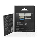 Nedis USB 3.2 Gen 1 USB-A adapter (USB-A dugó / USB-C aljzat, 5 Gbit/s, kerek, nikkelezett, ezüst)