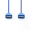 Nedis USB 3.2 kábel (A dugó / A dugó, 2 m, kék)