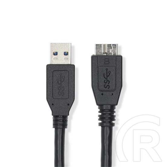 Nedis USB 3.2 kábel (USB-A dugó / micro-B dugó, 5 Gbps, 0,5 m, fekete)