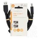 Nedis USB 3.2 toldó / hosszabbító kábel (USB A dugó / USB A aljzat, 5 Gbps, 1 m, USB3.1, USB3.0, USB2.0)