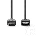 Nedis USB 3.2 toldó/hosszabbító kábel (USB-A dugó / USB-A aljzat, 5 Gbps, 2 m, fekete)