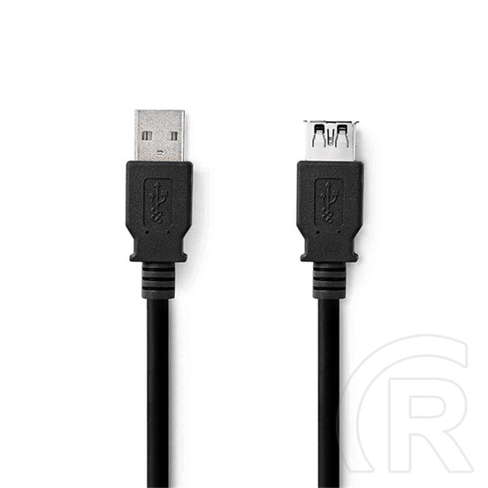 Nedis USB 3.2 toldó/hosszabbító kábel (USB-A dugó / USB-A aljzat, 5 Gbps, 2 m, fekete)