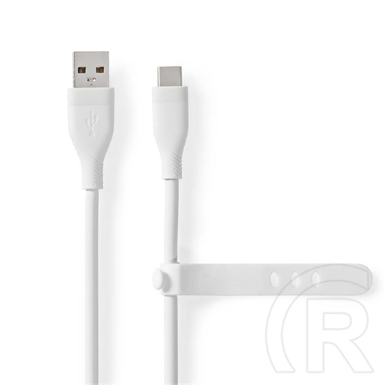 Nedis USB adat- és töltőkábel (A dugó / C dugó, USB 2.0, 15W, 1,5 m, fehér)