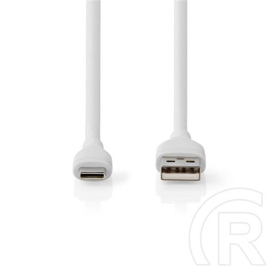 Nedis USB adat- és töltőkábel (A dugó / C dugó, USB 2.0, 15W, 1,5 m, fehér)