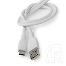 Nedis USB adat- és töltőkábel (A dugó / C dugó, USB 2.0, 15W, 1,5 m, fehér)