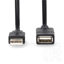 Nedis USB hosszabbító/toldó kábel (USB-A dugó / USB-A hüvely, USB 2.0, 480 Mbps, 3 m)