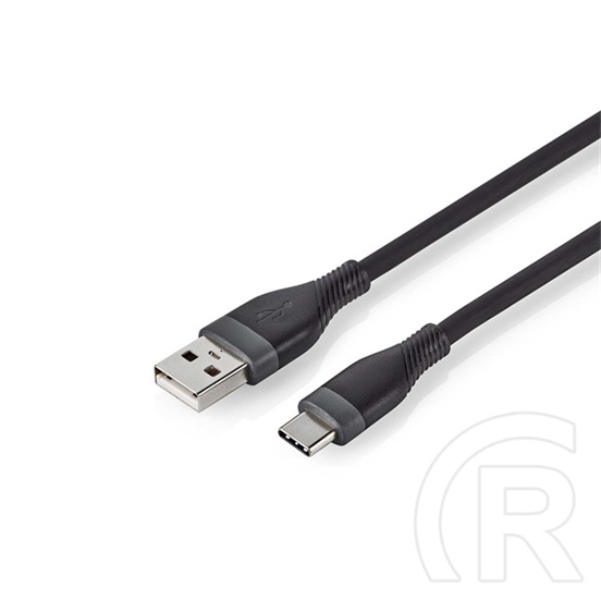 Nedis USB kábel (A dugó / C dugó, USB 2.0, 15W, 1,5 m, fekete)