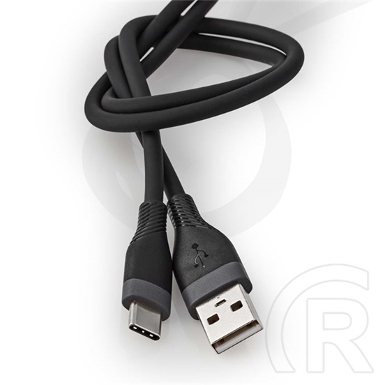 Nedis USB kábel (A dugó / C dugó, USB 2.0, 15W, 1,5 m, fekete)