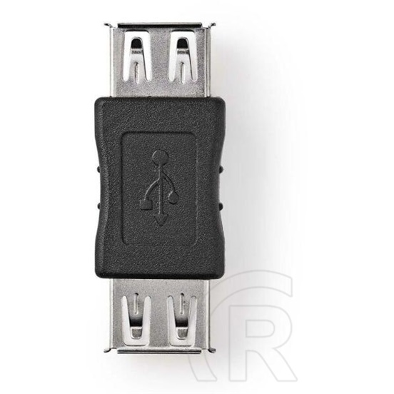 Nedis USB toldó (USB-A aljzat / USB-A aljzat, USB 2.0, 480 Mbps, fekete)