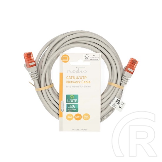 Nedis UTP CAT6 patch kábel 5 m (szürke)