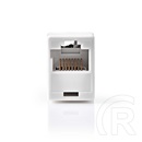 Nedis UTP Cat5e toldó (RJ45, egyenes, nikkelezett, fehér)