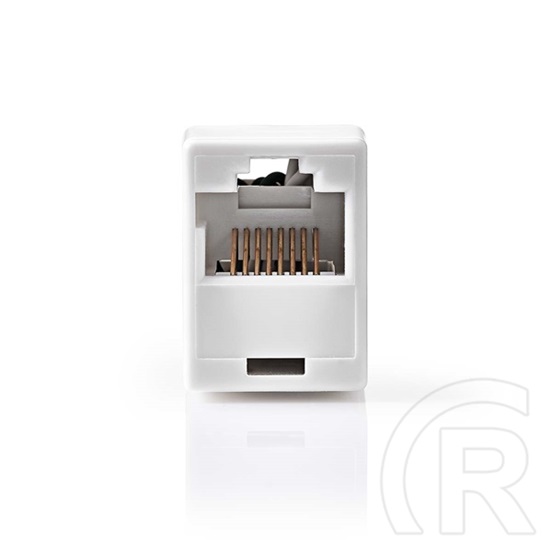 Nedis UTP Cat5e toldó (RJ45, egyenes, nikkelezett, fehér)