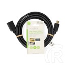 Nedis Ultra HD HDMI hosszabbító kábel CVGL34096BK30 (HDMI dugó / aljzat, 4K@60Hz, ARC, 10,2 Gbps, 3 m, fekete)