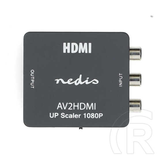 Nedis VCON3456AT videó konverter (3x RCA bemenet, HDMI kimenet, Full HD 1080p@60Hz, USB tápellátás, 1,65 Gbps, antracit)
