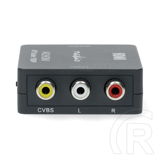 Nedis VCON3456AT videó konverter (3x RCA bemenet, HDMI kimenet, Full HD 1080p@60Hz, USB tápellátás, 1,65 Gbps, antracit)