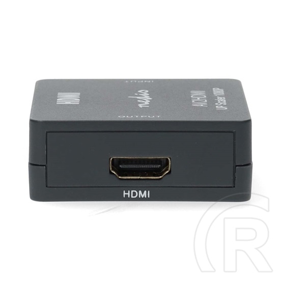 Nedis VCON3456AT videó konverter (3x RCA bemenet, HDMI kimenet, Full HD 1080p@60Hz, USB tápellátás, 1,65 Gbps, antracit)