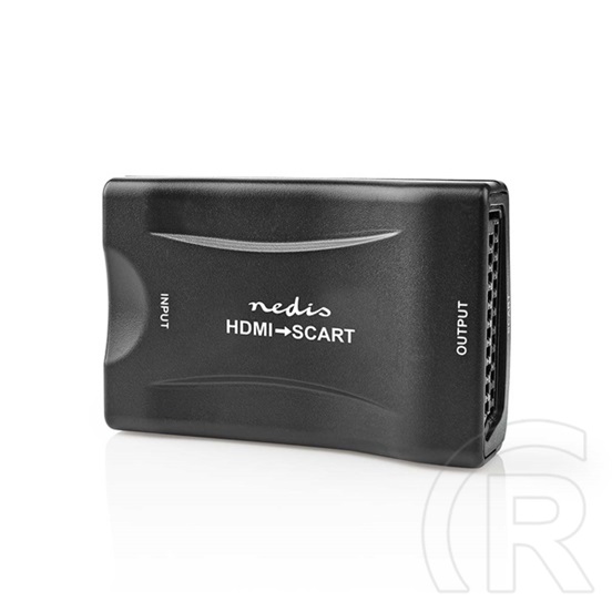 Nedis VCON3461BK videó konverter (HDMI bemenet, SCART kimenet, 1080p, PAL/NTSC)
