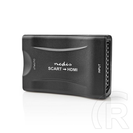 Nedis VCON3463BK videókonverter (SCART bemenet, HDMI kimenet, 720/1080p, USB tápellátás)