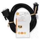 Nedis VGA kábel (VGA dugó / VGA dugó, 1280x768, 3 m, fekete)