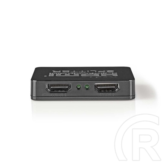 Nedis VSPL34002BK HDMI splitter (1x HDMI bemenet / 2x HDMI kimenet, HDMI 1.4, 4K 30Hz, USB táp)