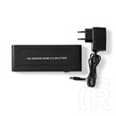 Nedis VSPL3474AT HDMI elosztó (1x HDMI bemenet, 4x HDMI kimenet, 4K@60Hz, 18 Gbps, antracit)