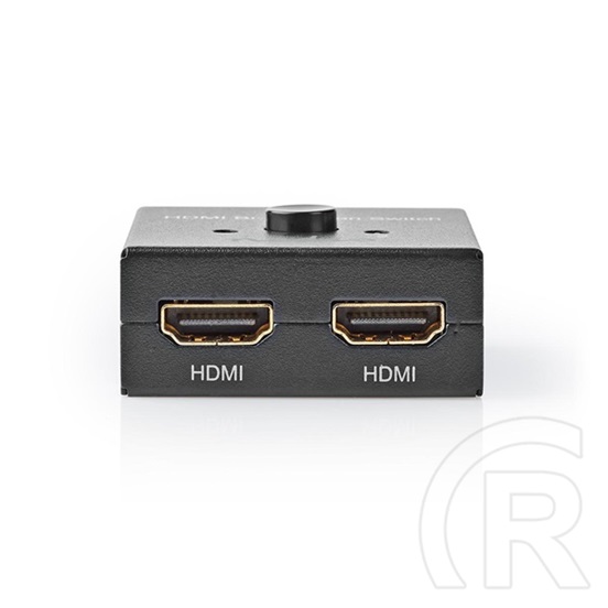 Nedis VSWI3482AT HDMI kapcsoló (2x HDMI bemenet, 1x HDMI kimenet, 4K@60Hz, 6 Gbps, antracit)