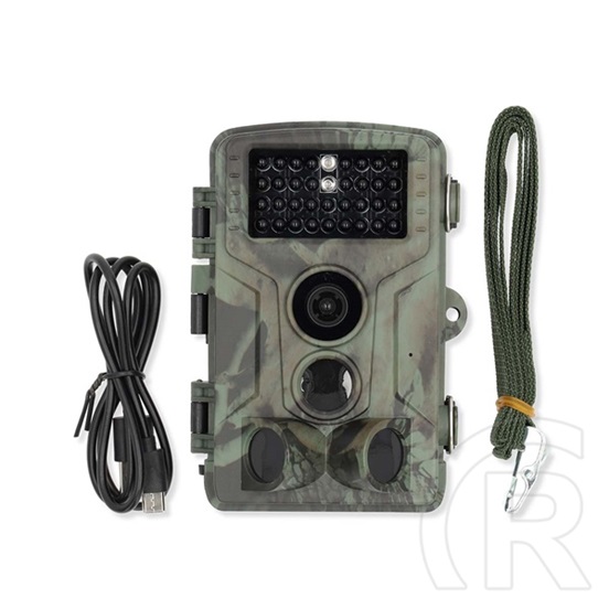 Nedis WCAM180GN vadkamera (4K@10fps, 50 MP, 5 MP CMOS, IP65, 60°-os látószög, mozgásérzékelő, éjjellátó, akkumulátoros,